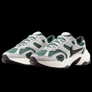 Nike AL8 Running Womens Size 8 White Grey Green Black